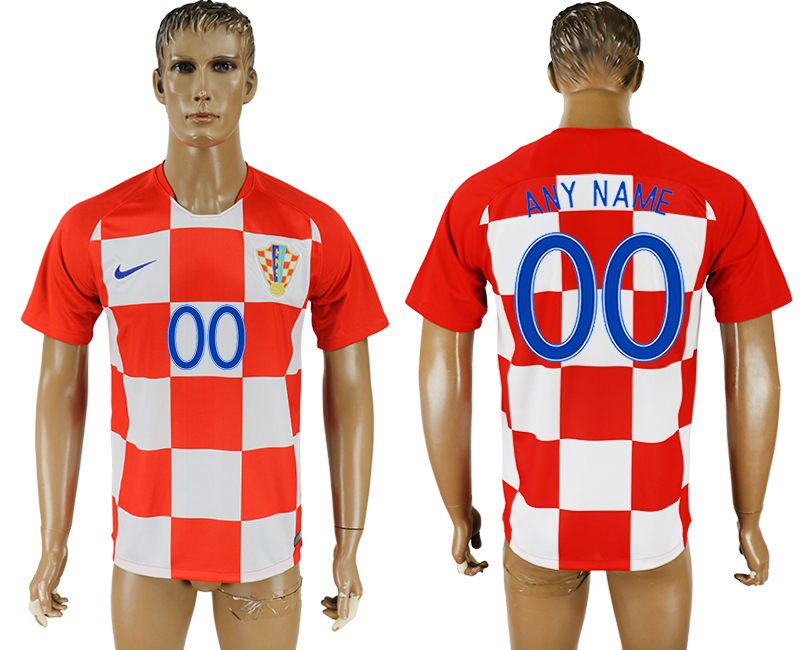 2018 world cup Maillot de foot Croatia YOUR NAME